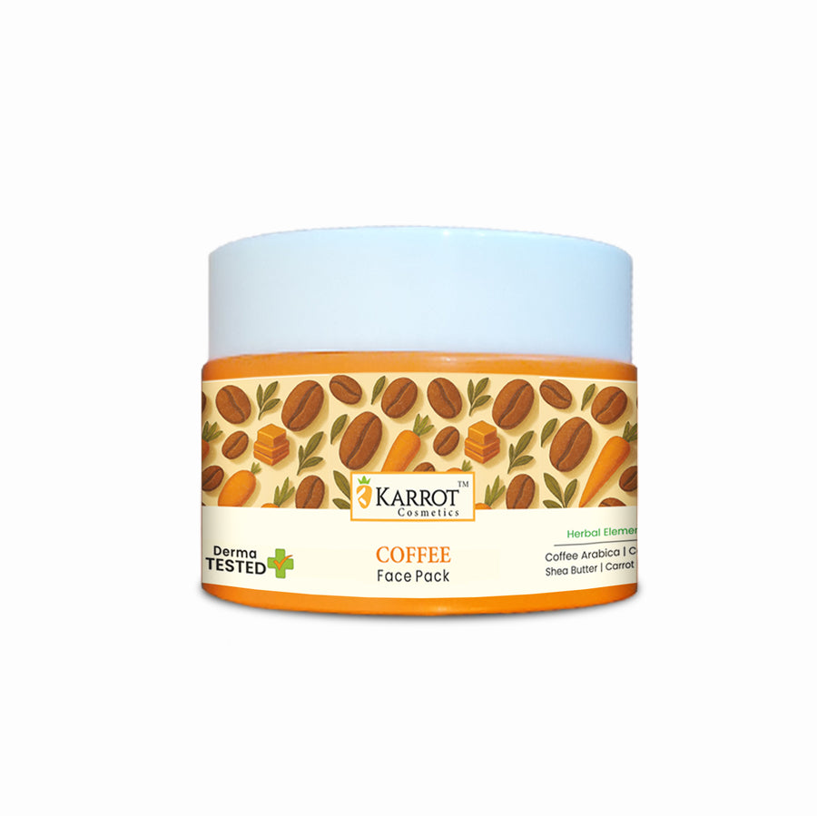 Coffee Face Pack for tan removal and deep cleansing by Karrot Cosmetics India