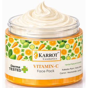 Karrot Cosmetics Vitamin C Face Pack for Glow Care | Brightening Face Pack for Healthy Skin Care | 100gm