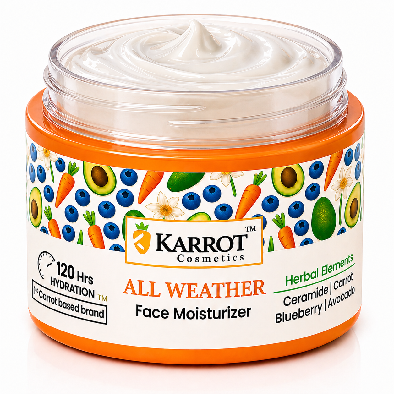 Karrot Cosmetics All Weather Face Moisturizer SPF 30 | Hydrating Moisturizer for Smooth Skin Care | 50gm