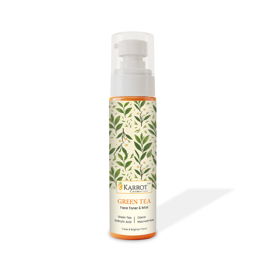 Green Tea Face Toner for acne-prone and oily skin 120ml by Karrot Cosmetics India