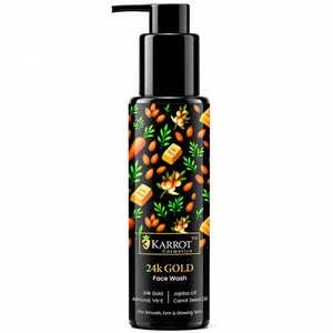 Karrot Cosmetics 24K Gold Face Wash Hydrating Care | Brightening Face Wash for Healthy Skin Care | 100ml