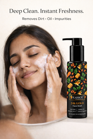 Karrot Cosmetics 24K Gold Face Wash Hydrating Care | Brightening Face Wash for Healthy Skin Care | 100ml