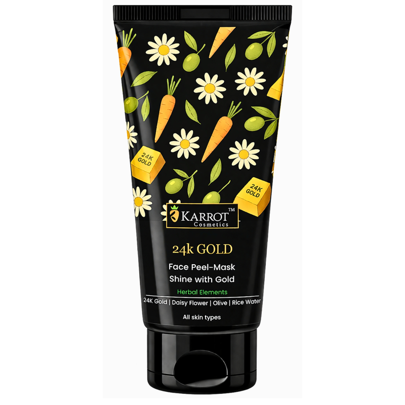 24K Gold peel off face mask for smooth radiant-looking skin