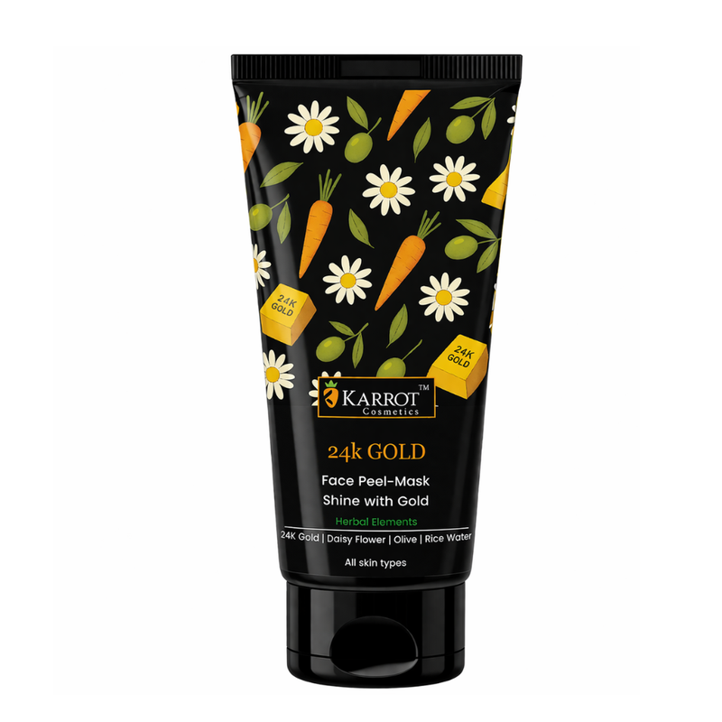Karrot Cosmetics 24K Gold Face Scrub for Glow Care | Exfoliating Face Scrub for Clear Smooth Skin | 100gm