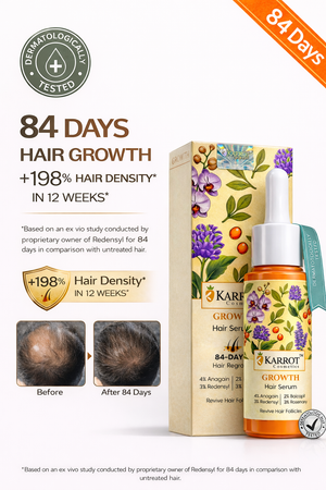 Karrot Cosmetics Advanced Hair Growth Serum Care | Anti Hair Fall Serum for Healthy Thick Hair | 30ml