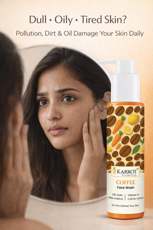 Karrot Cosmetics Coffee Face Wash for Tan Removal | Deep Cleansing Face Wash for Smooth Skin Care | 100ml