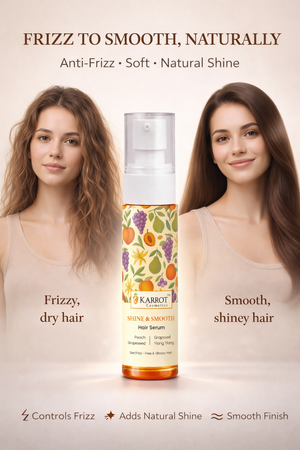 Karrot Cosmetics Hair Serum with Argan Oil Formula | Anti Frizz Hair Serum for Smooth Silky Hair | 100ml