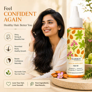 Karrot Cosmetics Anti Grey Hair Oil with Amla Oil | Nourishing Hair Oil for Healthy Strong Hair | 100ml