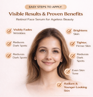Karrot Cosmetics Retinol Face Serum with Rosehip Oil | Anti Aging Serum for Healthy Smooth Skin | 30ml