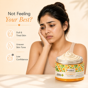 Karrot Cosmetics Vitamin C Face Pack for Glow Care | Brightening Face Pack for Healthy Skin Care | 100gm