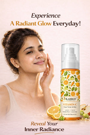 Karrot Cosmetics Vitamin C Face Toner for Glow Care | Brightening Toner for Healthy Smooth Skin | 100ml