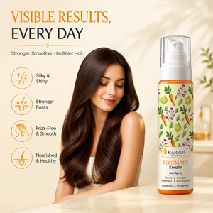 Karrot Cosmetics Rosemary Hair Spray with Keratin | Hair Growth Spray for Smooth Healthy Hair | 100ml
