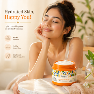 Karrot Cosmetics All Weather Face Moisturizer SPF 30 | Hydrating Moisturizer for Smooth Skin Care | 50gm