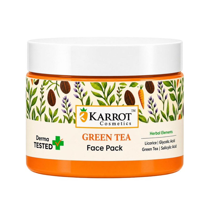 Green Tea face pack for oily and acne-prone skin care