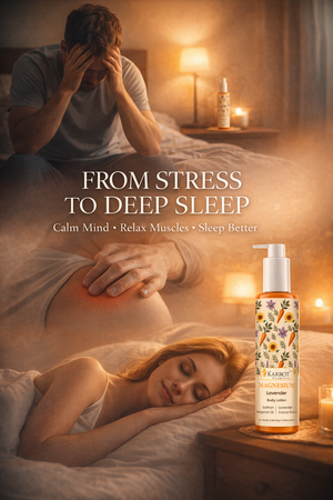 Karrot Cosmetics Magnesium Body Lotion with Shea Butter | Stress Relief & Sleep Support Lotion Care | 100ml