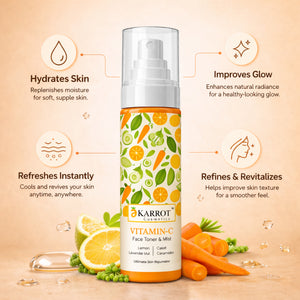 Karrot Cosmetics Vitamin C Face Toner for Glow Care | Brightening Toner for Healthy Smooth Skin | 100ml