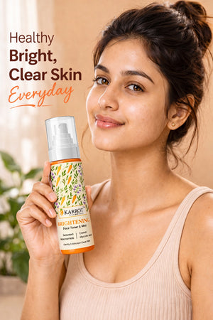 Karrot Cosmetics Brightening Face Toner Formula Care | Exfoliating Toner for Smooth Healthy Skin | 100ml