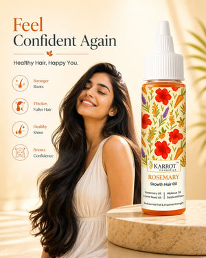 Karrot Cosmetics Rosemary Hair Growth Oil Formula | Anti Hair Fall Oil for Thick Healthy Hair | 100ml