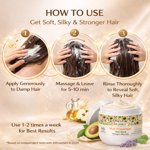 Karrot Cosmetics Max Protection Hair Mask Formula | Deep Conditioning Hair Mask for Damaged Hair | 200gm