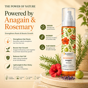 Karrot Cosmetics Hair Growth Spray with Rosemary | Anti Hair Fall Spray for Thick Healthy Hair | 100ml