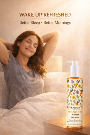 Karrot Cosmetics Magnesium Body Lotion with Shea Butter | Stress Relief & Sleep Support Lotion Care | 100ml