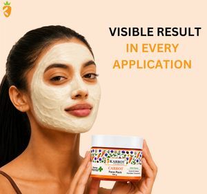 Karrot Cosmetics Carrot Face Pack with Vitamin E | Brightening Face Pack for Healthy Skin Care | 100gm