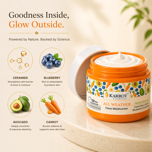 Karrot Cosmetics All Weather Face Moisturizer SPF 30 | Hydrating Moisturizer for Smooth Skin Care | 50gm