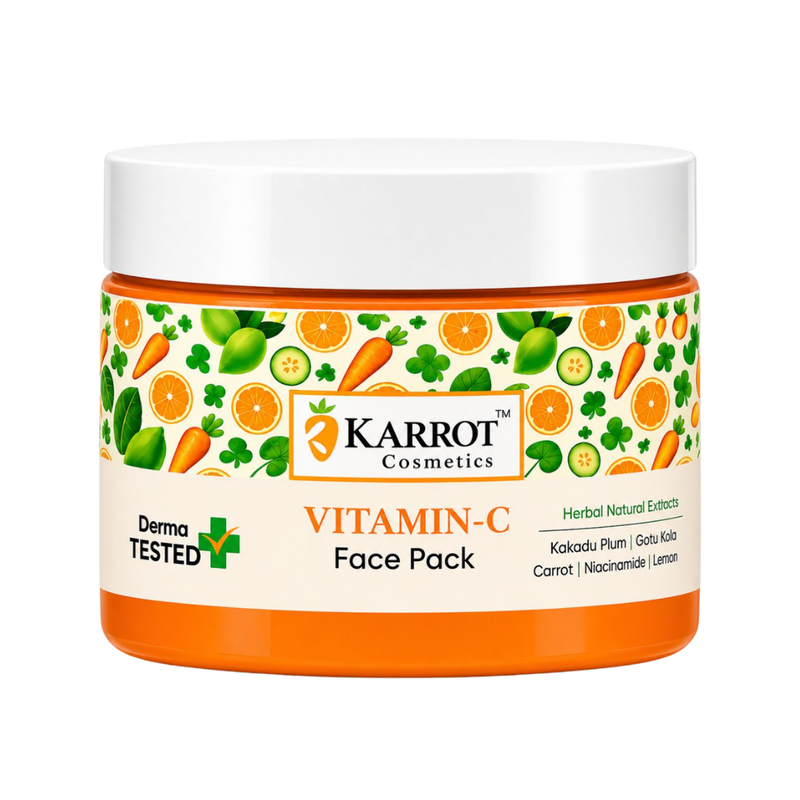 Vitamin C brightening face pack for glowing skin