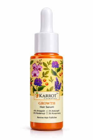 Karrot Cosmetics Advanced Hair Growth Serum Care | Anti Hair Fall Serum for Healthy Thick Hair | 30ml