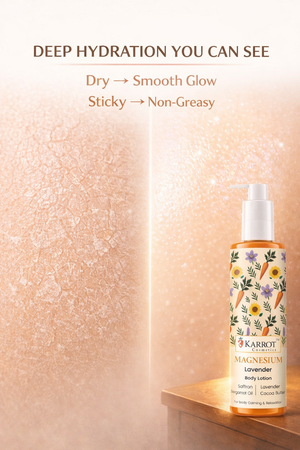 Karrot Cosmetics Magnesium Body Lotion with Shea Butter | Stress Relief & Sleep Support Lotion Care | 100ml