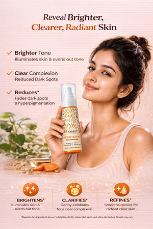 Karrot Cosmetics Brightening Face Toner Formula Care | Exfoliating Toner for Smooth Healthy Skin | 100ml