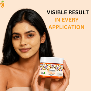 Karrot Cosmetics Ubtan Face Pack with Turmeric Oil | Tan Removal Face Pack for Glowing Skin Care | 100gm