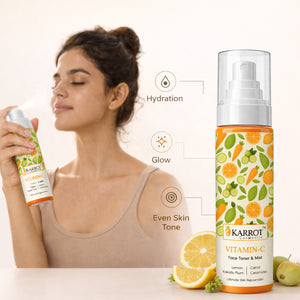 Karrot Cosmetics Vitamin C Face Toner for Glow Care | Brightening Toner for Healthy Smooth Skin | 100ml
