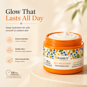Karrot Cosmetics All Weather Face Moisturizer SPF 30 | Hydrating Moisturizer for Smooth Skin Care | 50gm