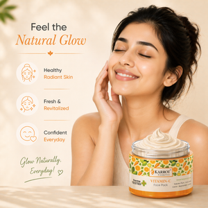 Karrot Cosmetics Vitamin C Face Pack for Glow Care | Brightening Face Pack for Healthy Skin Care | 100gm