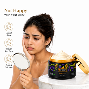 Karrot Cosmetics 24K Gold Face Pack with Hyaluronic | Anti Aging Face Pack for Smooth Skin Care | 100gm