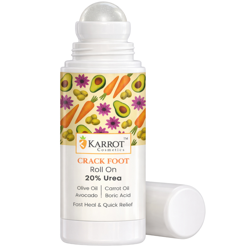 Karrot crack foot roll on remedy for dry cracked heels 50ml