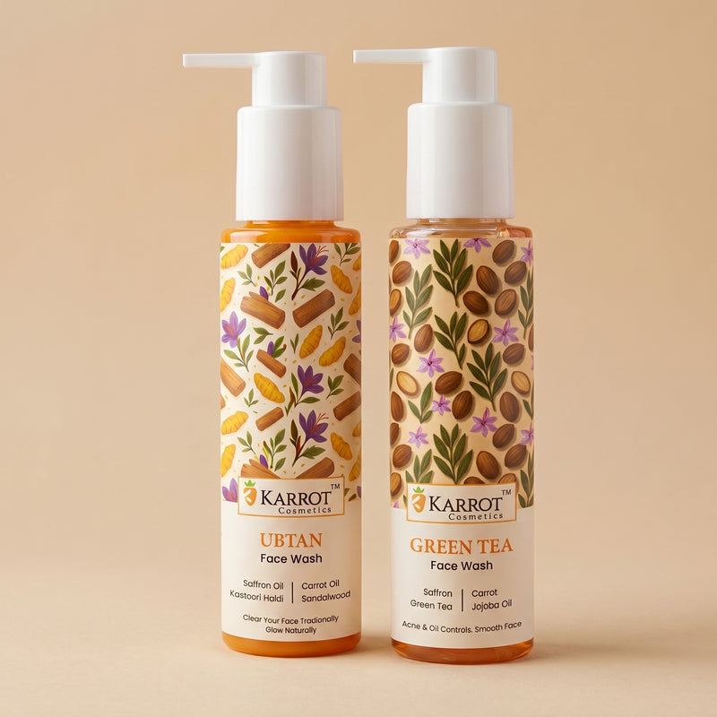 Ubtan Face Wash & Green Tea Face Wash Duo
