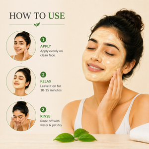 Karrot Cosmetics Green Tea Face Pack for Oily Skin | Oil Control Face Pack for Acne Skin Care | 100gm