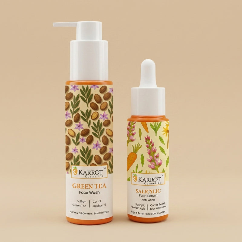 Green Tea Face Wash & Salicylic Face serum Duo