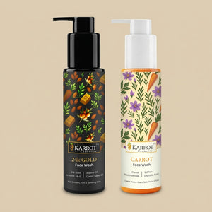 24k Gold Face Wash & Coffee Face Wash Duo