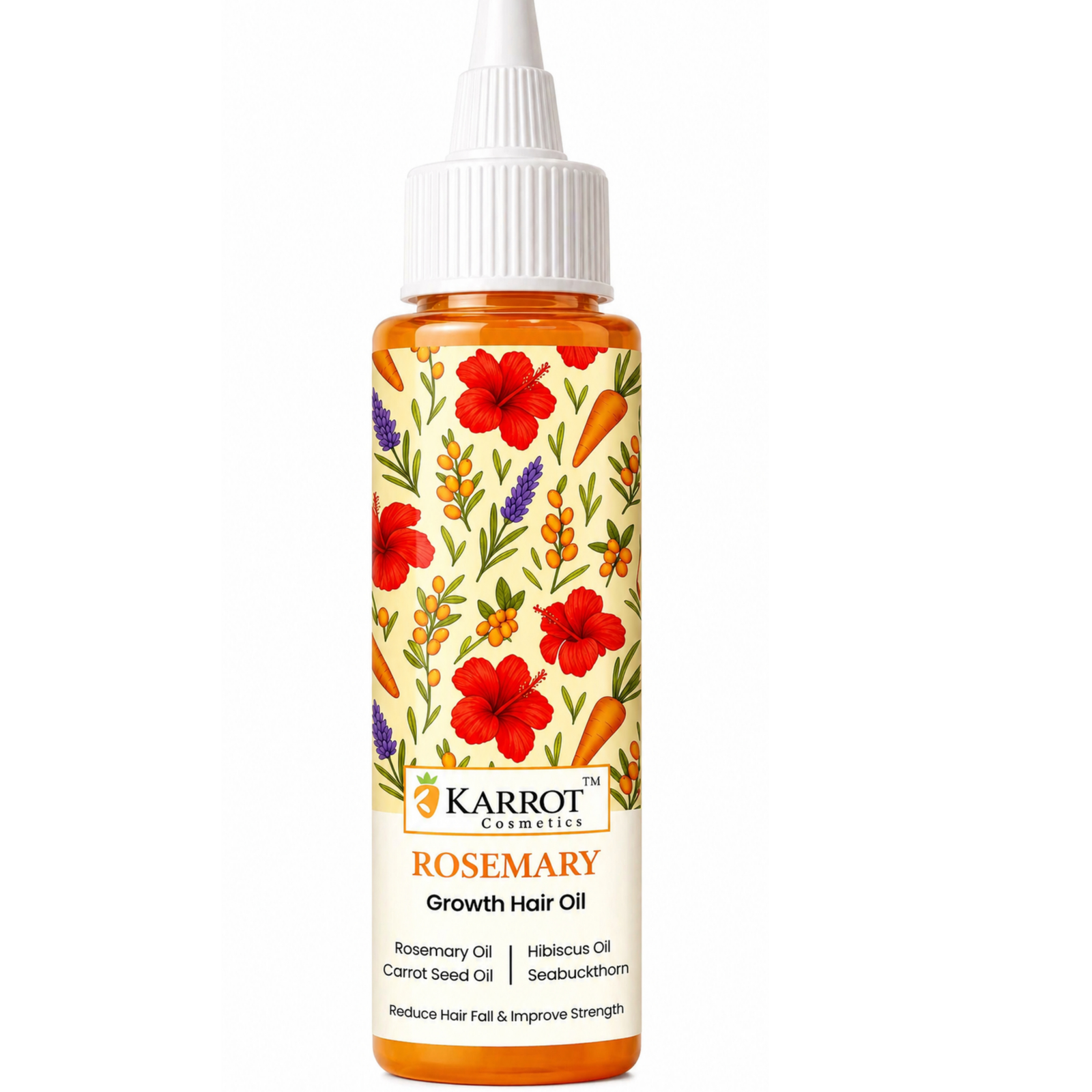 Karrot Cosmetics Rosemary Hair Growth Oil Formula | Anti Hair Fall Oil for Thick Healthy Hair | 100ml