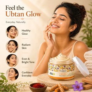 Karrot Cosmetics Ubtan Face Pack with Turmeric Oil | Tan Removal Face Pack for Glowing Skin Care | 100gm