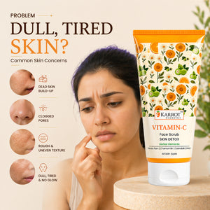 Karrot Cosmetics Vitamin C Face Scrub for Glow Care | Brightening Face Scrub for Smooth Skin Care | 100gm