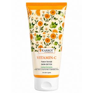 Karrot Cosmetics Vitamin C Face Scrub for Glow Care | Brightening Face Scrub for Smooth Skin Care | 100gm