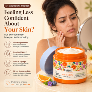 Karrot Cosmetics White Glow Face Cream with SPF 30 | Brightening Cream for Glowing Skin Care | 50gm