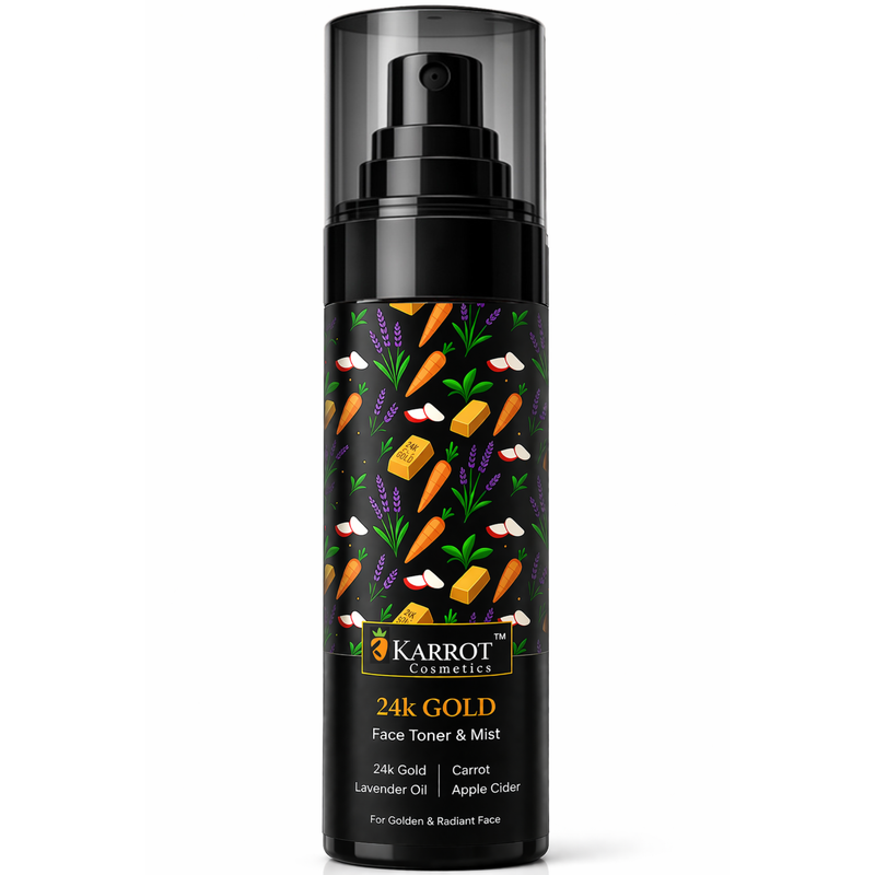 24K Gold hydrating face toner with glycolic acid