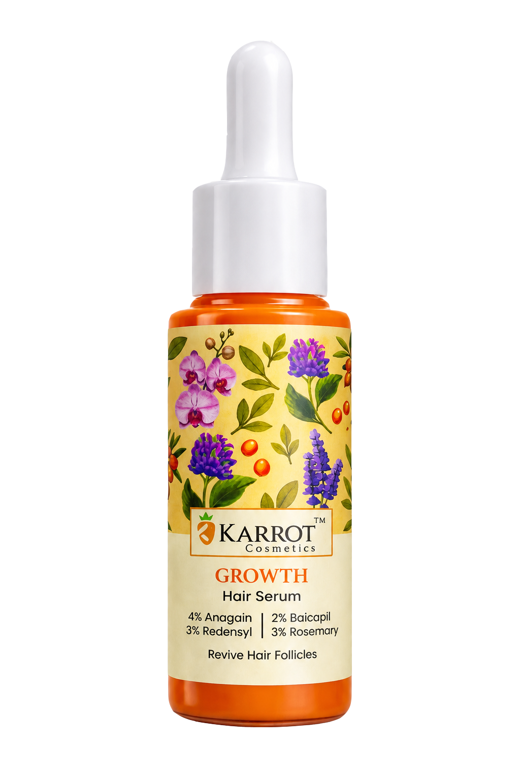 Karrot Cosmetics Advanced Hair Growth Serum Care | Anti Hair Fall Serum for Healthy Thick Hair | 30ml