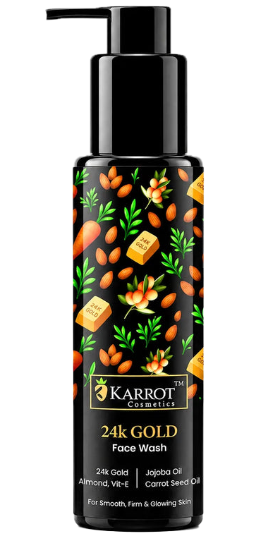 Karrot Cosmetics 24K Gold Face Wash Hydrating Care | Brightening Face Wash for Healthy Skin Care | 100ml